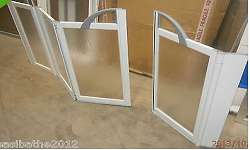 Shower Doors Left Hand Fixed Panel & post with EBDD Eurocare